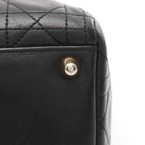 Christian Dior Lady Dior Cannage Handbag Leather Black - Picture 8 of 10